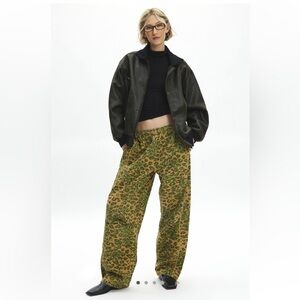 BDG Jess leopard camo track pant